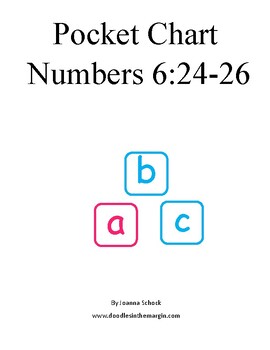 Preview of Numbers 6:24-26 scripture for pocket charts