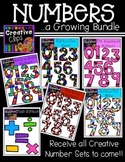 Numbers: A Growing Bundle {Creative Clips Digital Clipart}