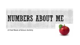 Numbers About Me- First Week of School Activity