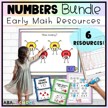Preview of Numbers Activities and Counting BUNDLE Preschool Math or Life Skills Math