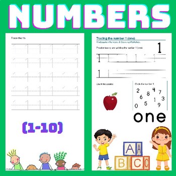 Preview of Numbers Activities worksheets (1-10) /Kindergarten/end of year activities