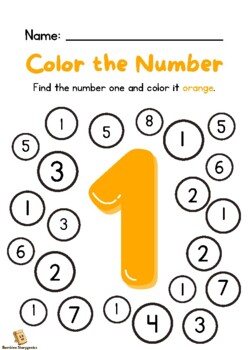 Numbers Activity 1-10 by Bambino Storygenics | TPT
