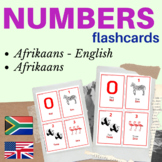 Numbers Afrikaans flashcards