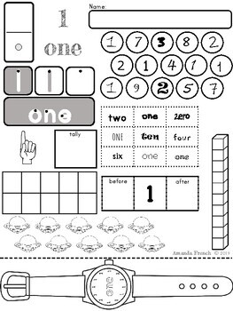 numbers all about numbers 1 20 by amanda french tpt