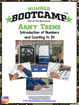 Preview of Number Bootcamp: Numbers and Counting 1-20 (Army Theme)