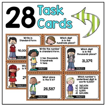 Math Task Cards for 4th Grade GROWING BUNDLE by Tied 2 Teaching