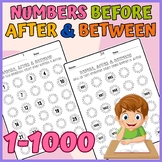 Numbers Before, After & Between Worksheets Activity 1 - 10