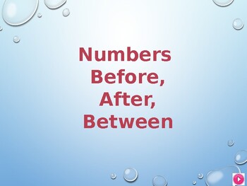 Preview of Numbers Before, Between and After