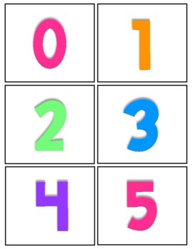 Numbers Bingo 0-20 in Spanish and English by La Maestra Pati Bilingue