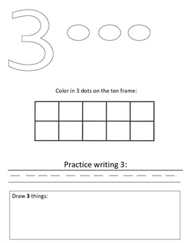 numbers book 1 10 by miss kittys class teachers pay