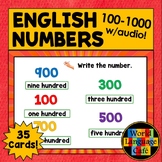 NUMBERS 100-1000 BOOM CARDS ⭐ English Boom Cards ⭐ ESL ELL