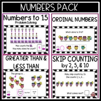 Preview of NUMBERS MEGA PACK!!! Includes 5 Sets!!! Different Math Concepts Different Levels