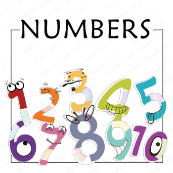 Preview of Numbers Clip Art