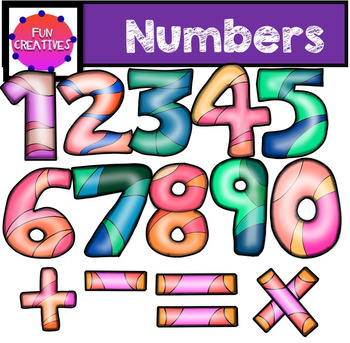 Preview of Numbers Clip Art Set