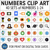 Numbers Clip Art for Task Cards