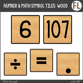 Wooden Number Set • Wood Numerals & Math Symbols in Maple – Gladfolk