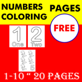 Numbers Coloring Pages - Coloring Book for Toddler and Pre