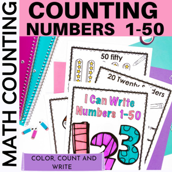 numbers count write worksheets numbers 1 50 by sunshine and lollipops