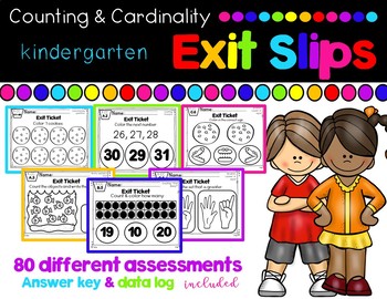 Preview of Numbers & Counting Exit Ticket (Exit Slips)