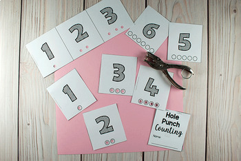 Numbers & Counting Hole Punch Cards