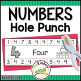 Numbers & Counting Hole Punch Cards