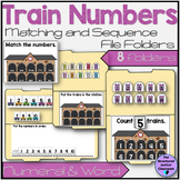 Numbers, Counting, and Sequencing File Folders Train Theme