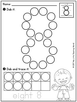 Numbers Worksheets 0-20 by My Little Teaching World | TpT