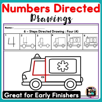 Preview of Numbers Directed Drawing (0-5) - Early Finishers Worksheets
