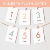Numbers Flash Cards, Centers, Calming Corner, Montessori, 