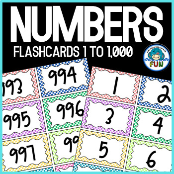 Preview of Numbers Flashcards 1 to 1,000