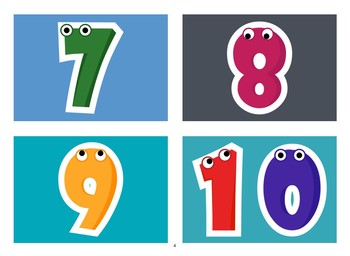 Numbers Flashcards with Vocabulary by Herman Brummer | TpT