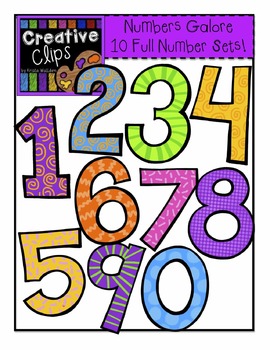 Preview of Numbers Galore {Creative Clips Digital Clipart}