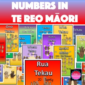 Preview of Numbers In Te Reo Maori (Posters and Flash Cards)