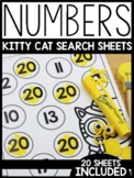 Numbers Kitty Cat Search Sheets | FREE DOWNLOAD |
