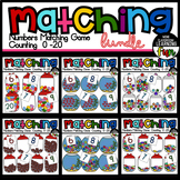 Numbers Matching Game | Counting flashcard 0-20 BUNDLE