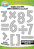 Numbers & Symbols Dab-A-Dot Markers Graphics Clipart {Zip-