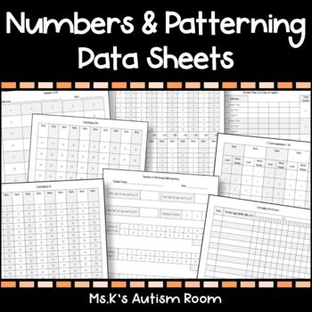 Preview of Numbers & Patterning Data Sheets (Number ID, 1:1 Correspondence, & More!)