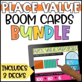 Numbers & Place Value Boom Cards BUNDLE for 2nd Grade