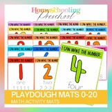 Numbers Playdough Mats for 0-20 Number Play Dough Fun