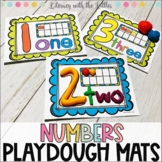 Numbers Playdough Mats With Ten Frames | Number Sense Center