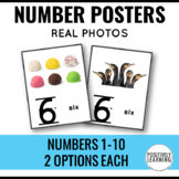 Numbers Posters with Real Photos | 1-10 Number Sense Visuals