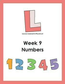 Preview of Numbers Preschool Lesson Plan