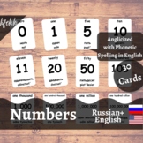Numbers - RUSSIAN English Bilingual Flash Cards | Montesso
