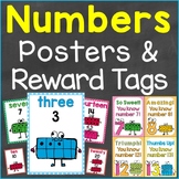 Numbers Reward Tags & Number Posters Bundle Set (Numbers 0-20)