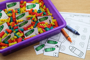 Numbers Sensory Centers Through the Year by Tara West | TpT