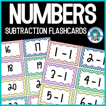 Preview of Numbers Subtraction Flashcards