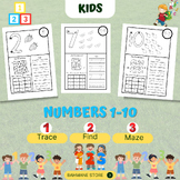 Numbers: Trace & Find 1-10