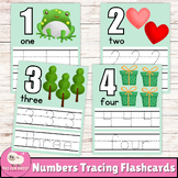 Numbers Tracing Flashcards | Preschool Math Worksheets Num