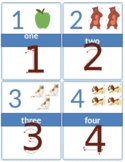 Numbers Tracing Printable Flashcards. Counting Practice Fl