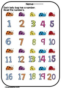 Numbers 1-20 Worksheets:Numbers To 20 Worksheets by Nastaran | TpT